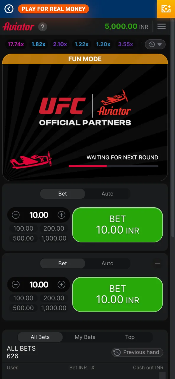 Play Mostbet casino Aviator game.