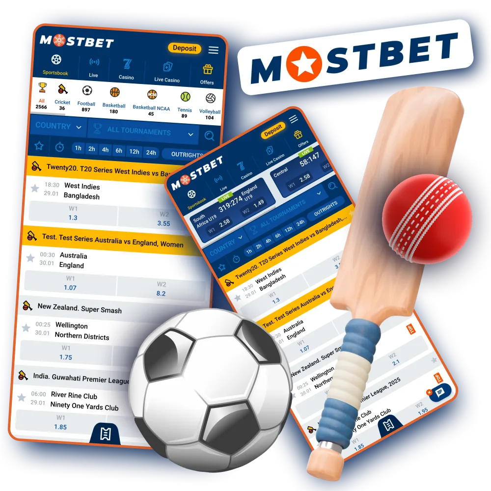 Experience Sports Betting with Mostbet in India.