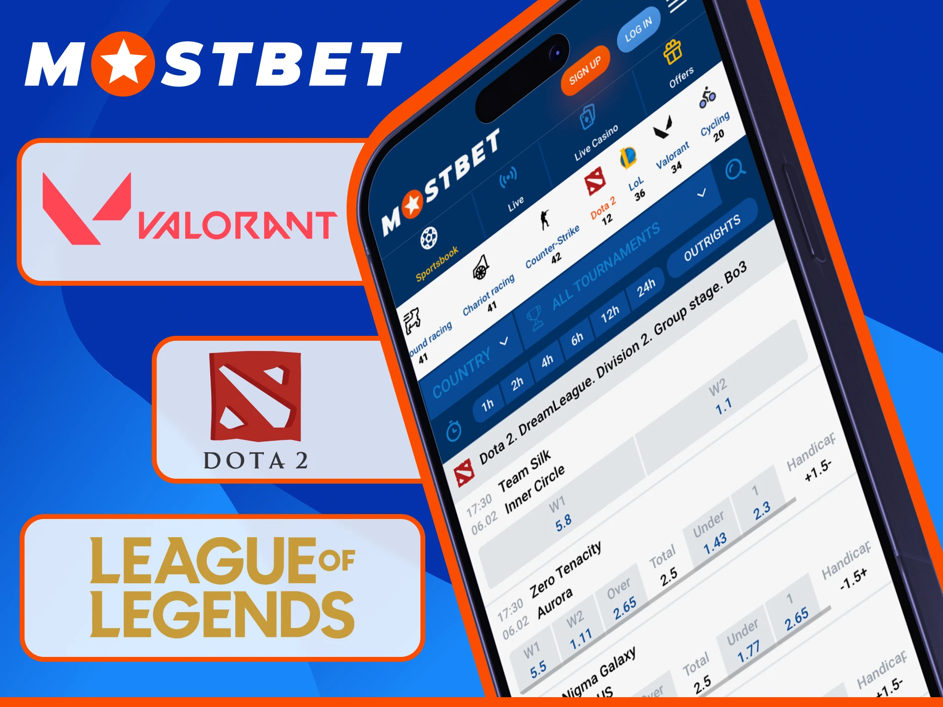 Wager on eSports Betting markets at Mostbet and follow pro gamers.