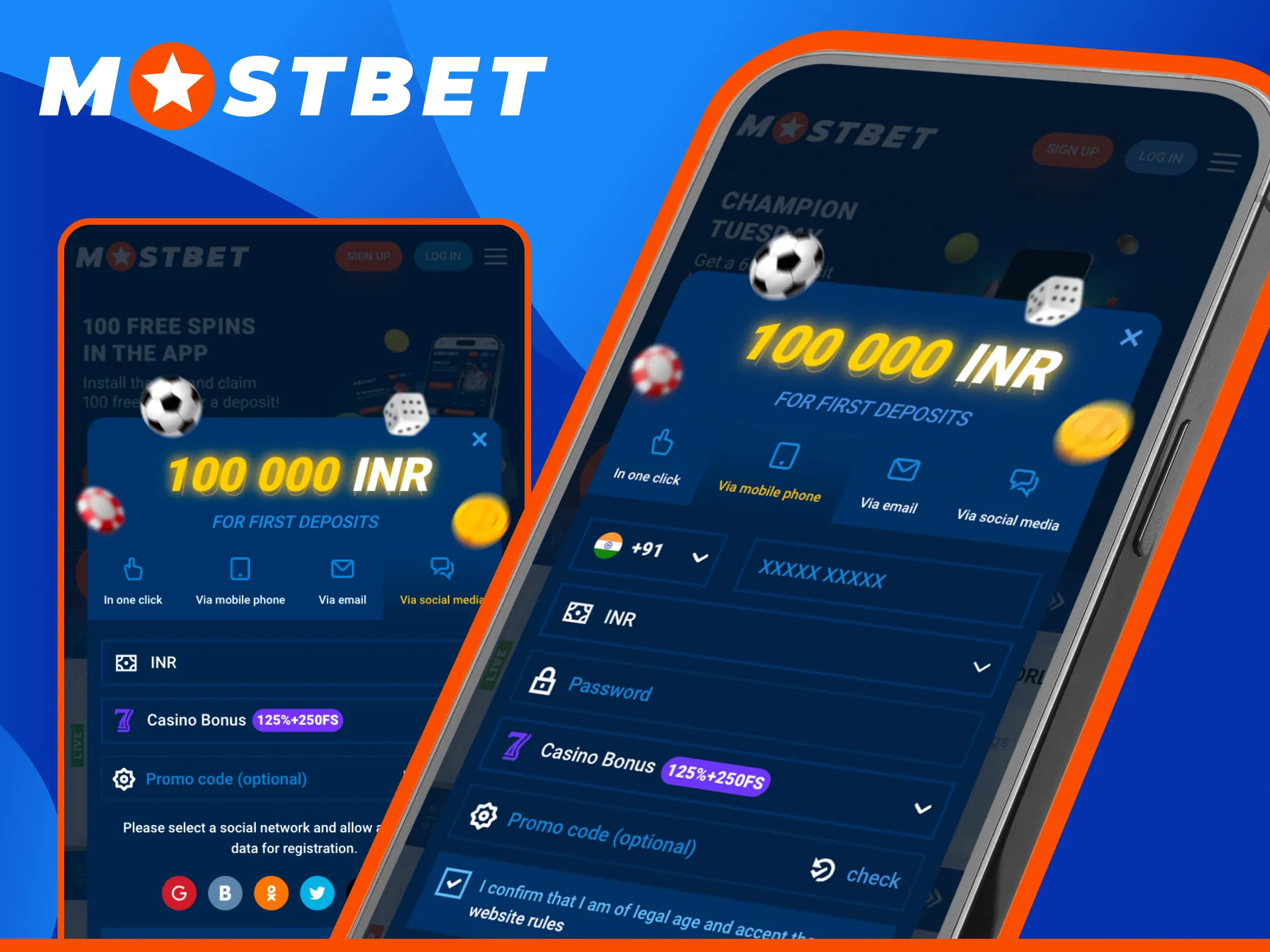 Download and Register from the Mostbet Mobile App to bet anywhere.